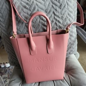 Mansur Gavriel calf logo bag